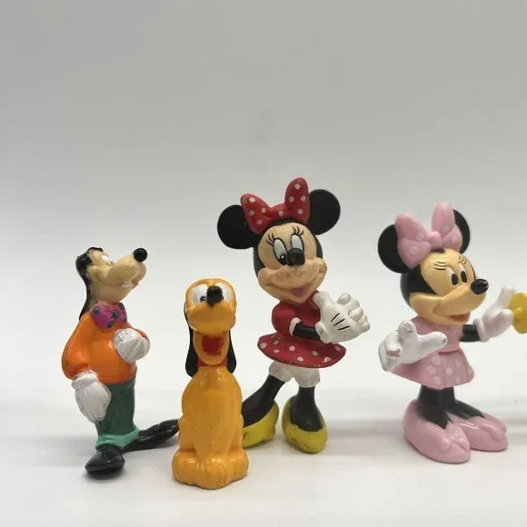 Disney Bundle Lot Of 7 Mickey Donald Minnie White House Pluto Cake Toppers PVC - Picture 2 of 6